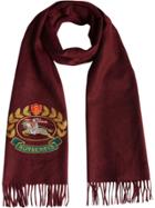 Burberry The Classic Cashmere Scarf With Archive Logo - Red