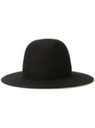 Monkey Time Fedora Hat, Men's, Black, Wool Felt