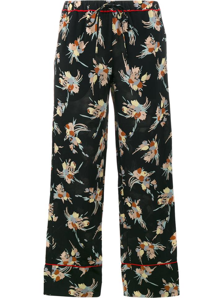 Marni Floral Print Pyjama Trousers - Black