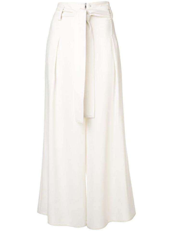 Proenza Schouler Texture Crepe Belted Pants - Ecru