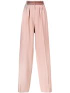 Roksanda - Tillae Wide-leg Trousers - Women - Silk/cotton/viscose/wool - 10, Women's, Pink/purple, Silk/cotton/viscose/wool