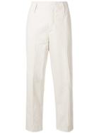 Forte Forte Straight-leg Cropped Trousers - White