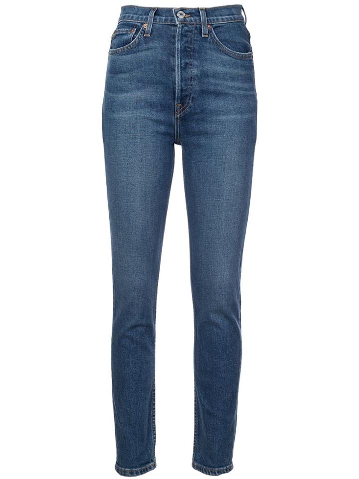 Re/done Comfort Stretch Mid 70s Jeans - Blue