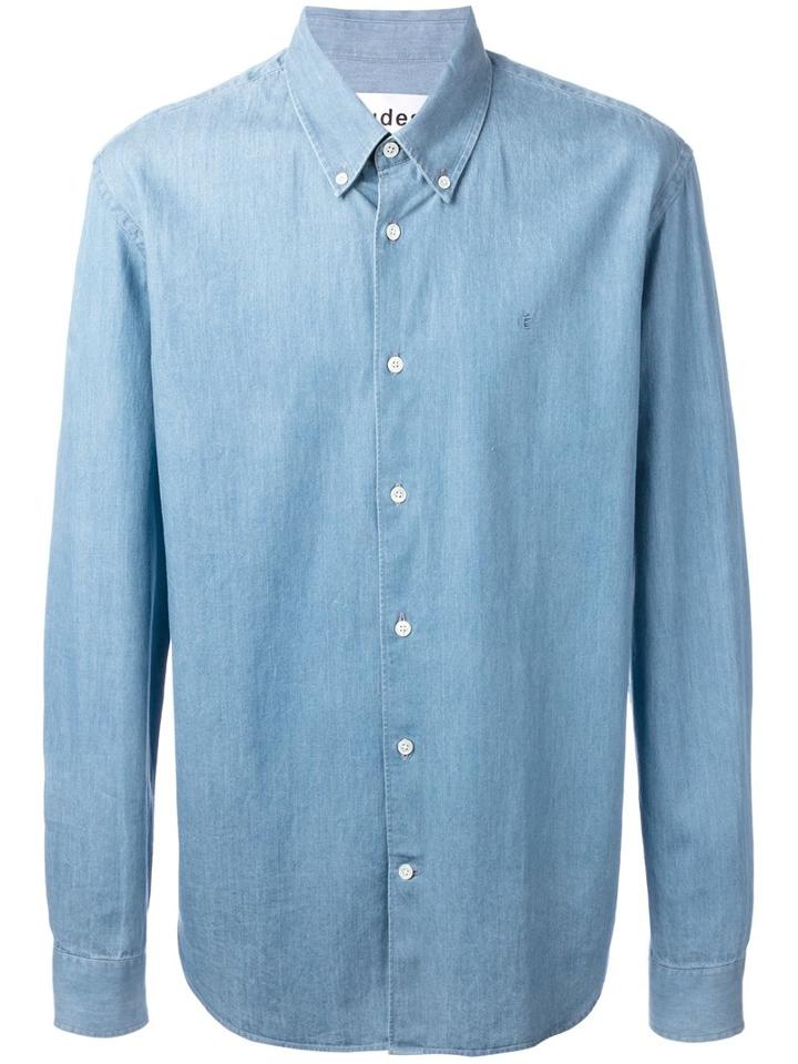 Études Denim Shirt, Men's, Size: 44, Blue, Cotton