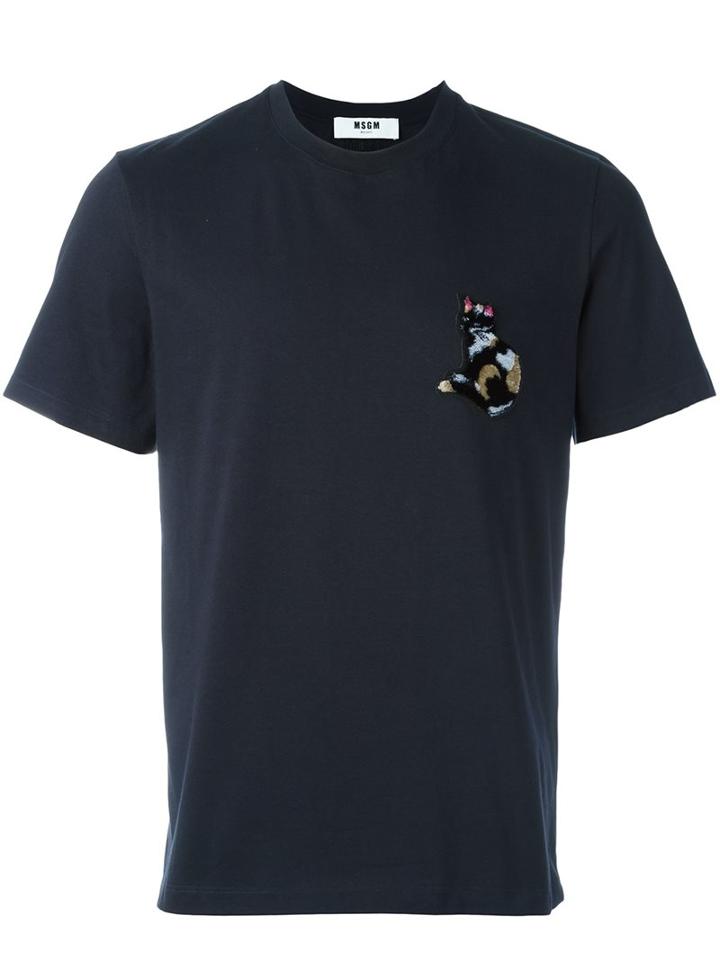 Msgm Chest Patch T-shirt