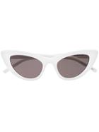 Saint Laurent Eyewear White Lily Cat Eye Sunglasses