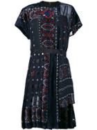 Sacai Patterned Dress - Blue