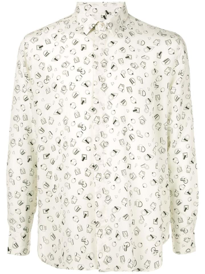 Saint Laurent Printed Shirt - White