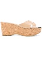 Jimmy Choo Prima Patent Wedges - Nude & Neutrals