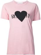 Rodarte Logo Print T-shirt - Pink & Purple