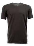 Label Under Construction Exposed Seam T-shirt, Men's, Size: 52, Black, Cotton
