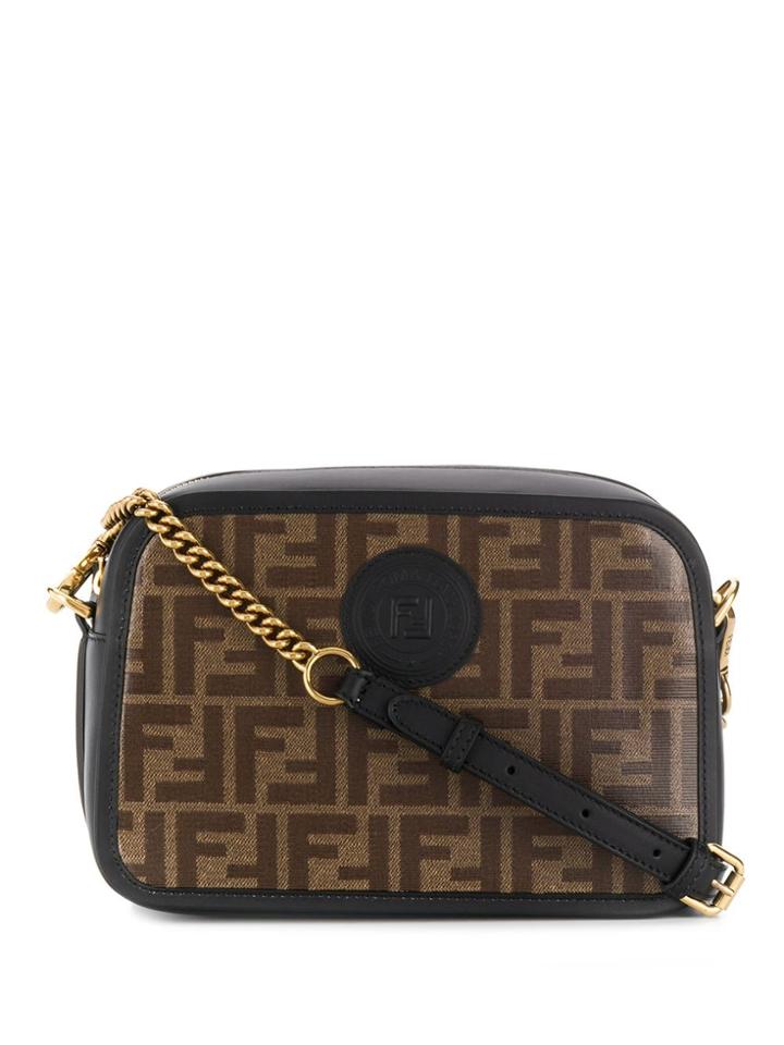 Fendi Ff Logo Cross-body Camera Bag - Black