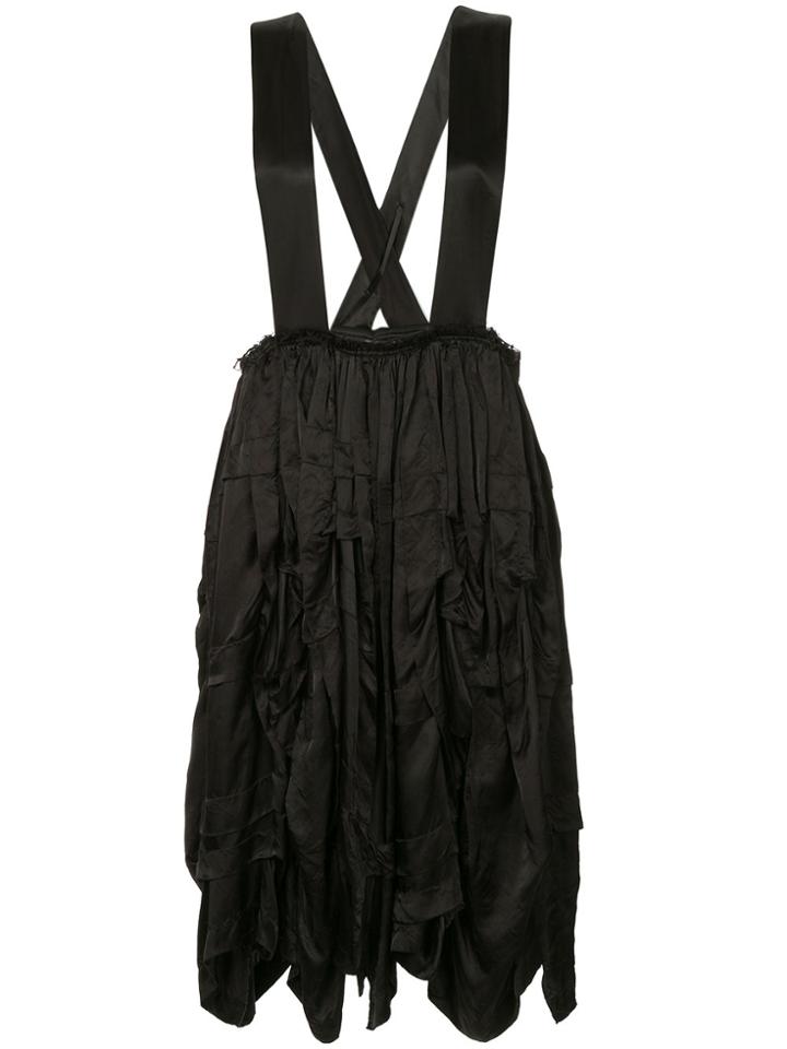 Comme Des Garçons Vintage Pleated Pinafore - Black