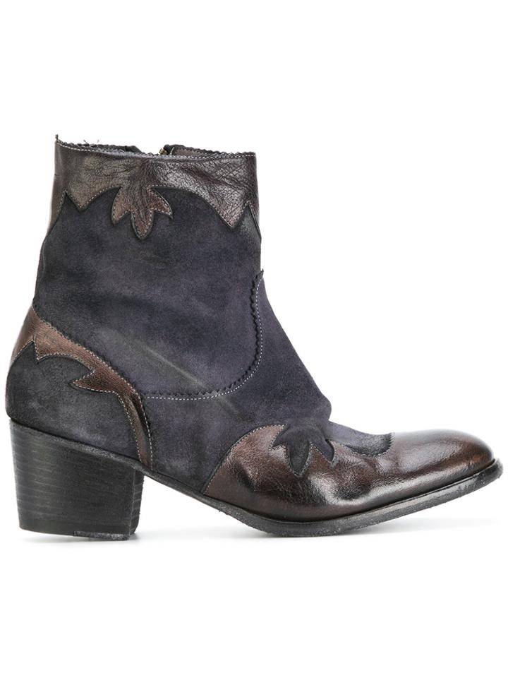 Ink Cowboy Boots - Blue