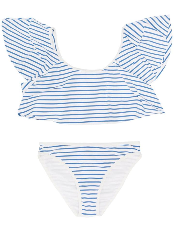 Chloé Kids Striped Bikini Set - Blue