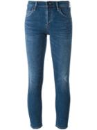 Citizens Of Humanity Elsa Mid-rise Slim Fit Cropped Jeans - Blue