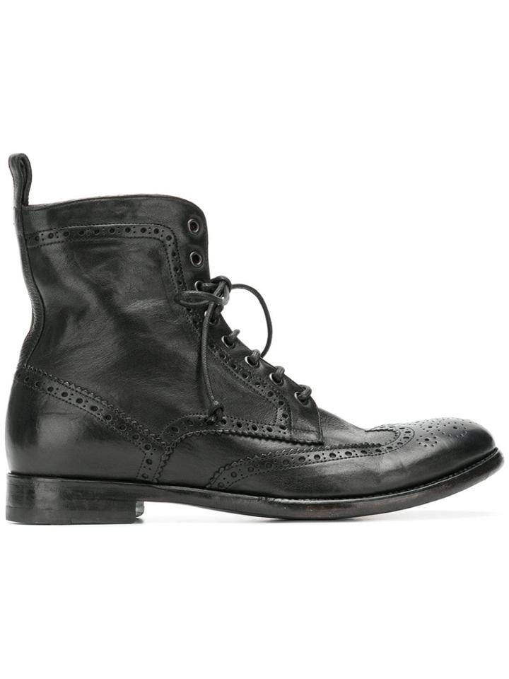 Tagliatore Lace-up Boots - Black