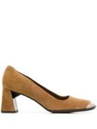 Prada Pre-owned 1990's Square Toe Pumps - Neutrals