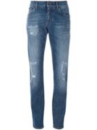 Dolce & Gabbana Gold Fit Jeans, Men's, Size: 46, Blue, Cotton/spandex/elastane