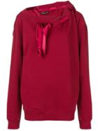 Y / Project Scarf Detail Sweatshirt - Red