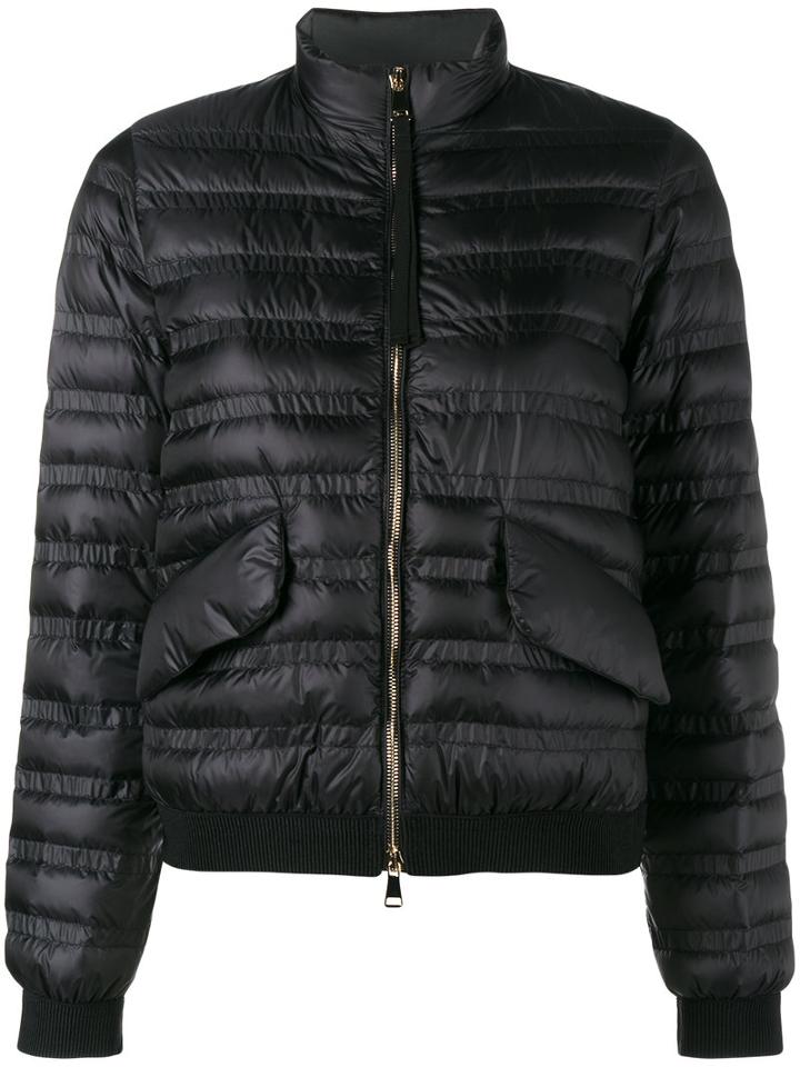 Moncler - Quilted Long Sleeve Jacket - Women - Feather Down/polyamide - 2, Black, Feather Down/polyamide
