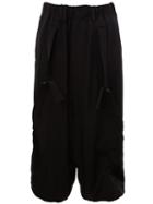 Yohji Yamamoto Cropped Drop-crotch Trousers