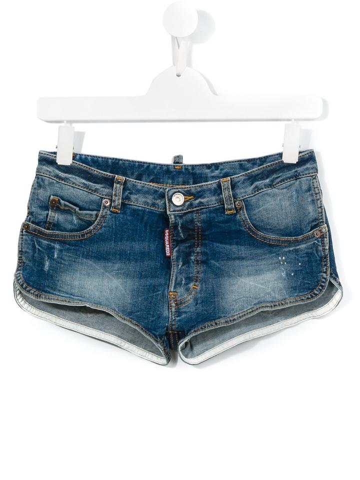 Dsquared2 Kids Denim Shorts, Girl's, Size: 16 Yrs, Blue