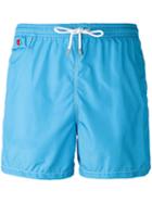 Kiton - Flap Pocket Swim Shorts - Men - Polyester - L, Blue, Polyester