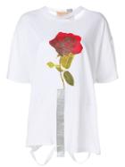 Night Market Printed Rose T-shirt - White