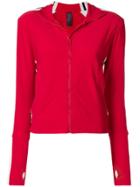 Norma Kamali Side Stripe Zip Jacket - Red