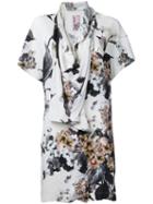 Antonio Marras - Printed Draped Blouse - Women - Spandex/elastane/viscose - 48, Women's, Spandex/elastane/viscose