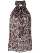 Redemption Floral Print Halterneck Top - Multicolour