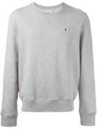 Ami Alexandre Mattiussi Crew Neck Sweater, Men's, Size: Xl, Grey, Cotton