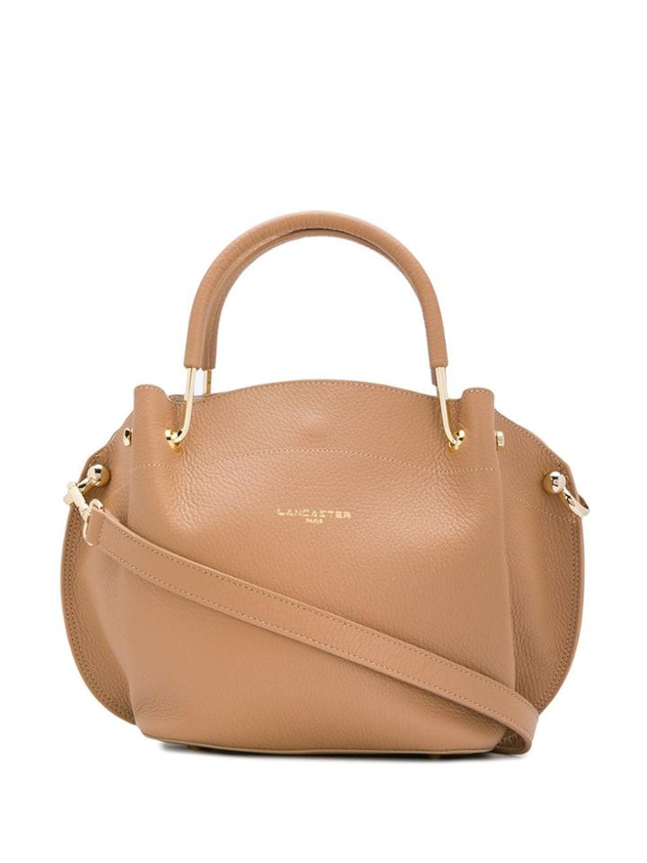 Lancaster Engraved Logo Tote - Neutrals
