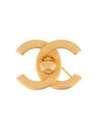 Chanel Vintage Turn-lock Brooch - Gold