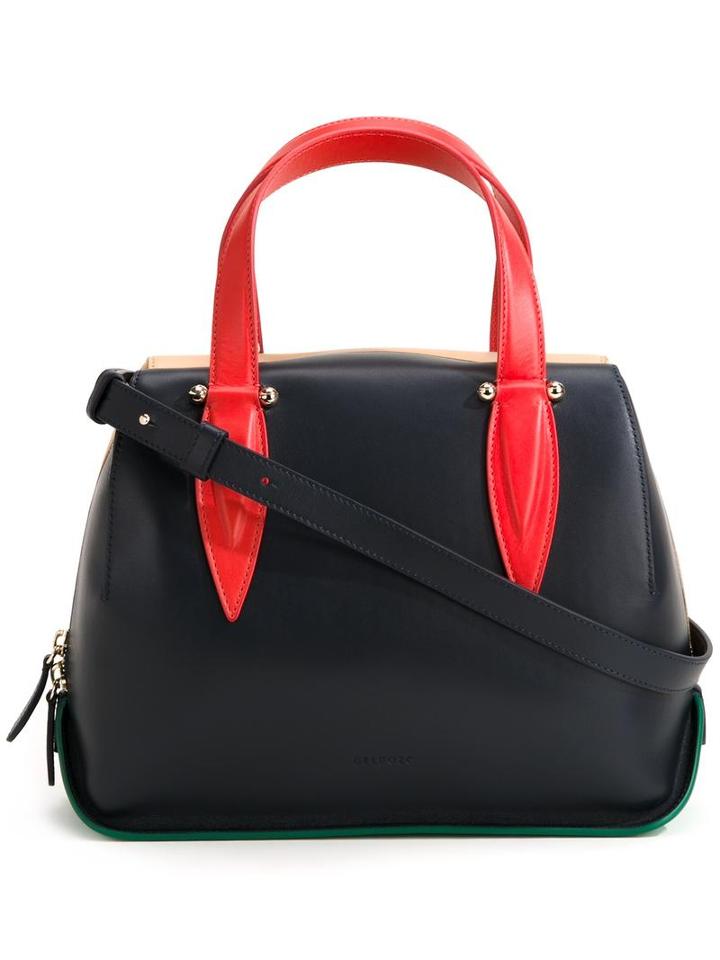 Delpozo Small Tote Bag, Women's, Blue