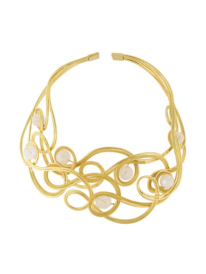 Francesco Barbato Wire Necklace - Metallic