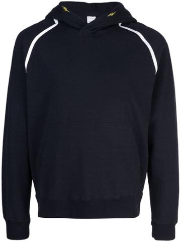 Childs Contrast Piped Hoodie - Black
