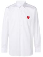 Comme Des Garçons Homme Plus Heart Logo Shirt - Blue