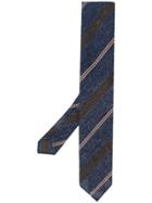 Lardini Diagonal Striped Tie - Blue