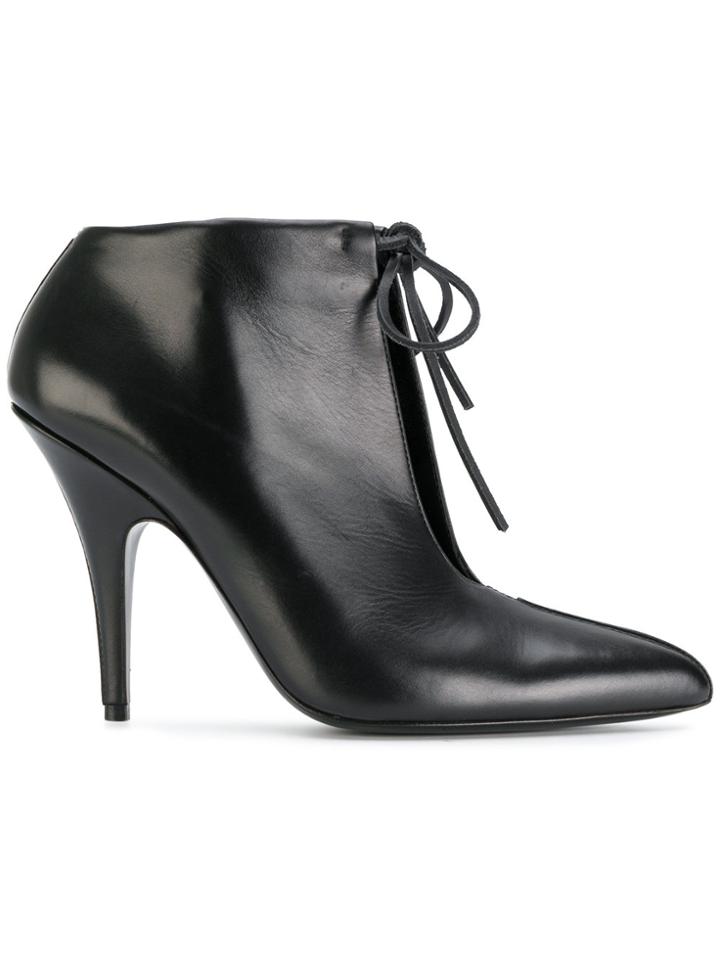 Tom Ford Cutout Pointed Ankle Boots - Black