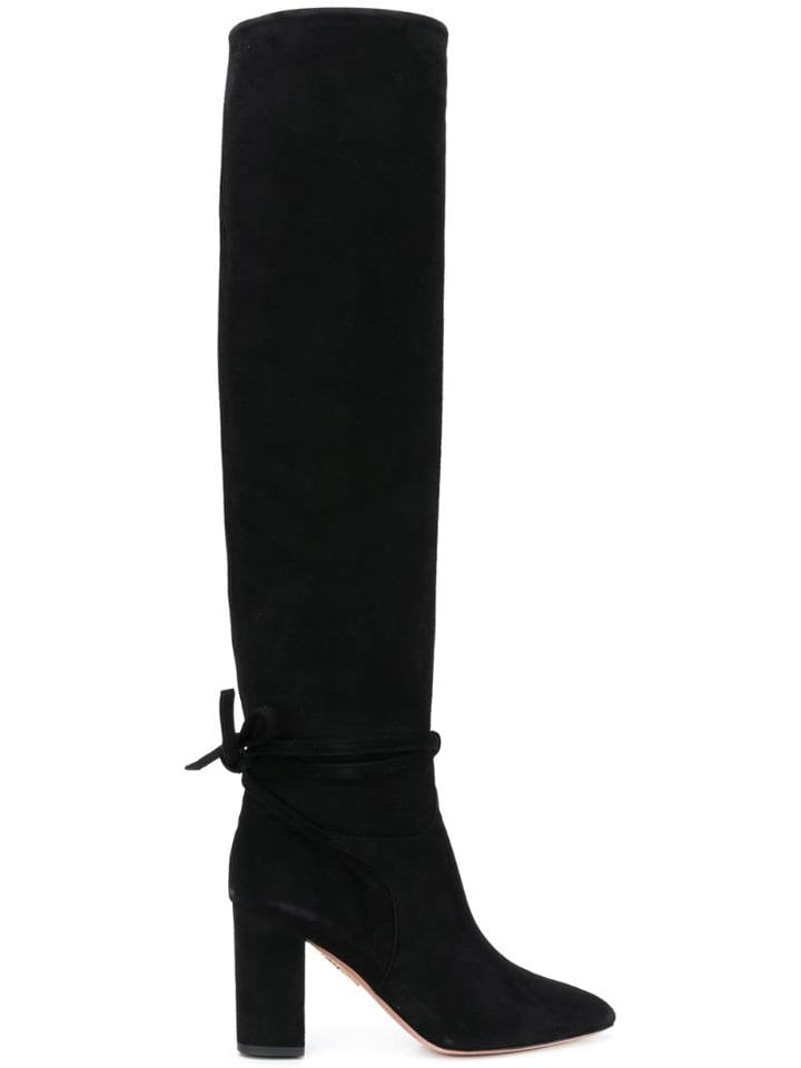 Aquazzura Knee Boots - Black