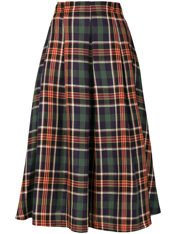 Société Anonyme Tartan Print Midi Skirt - Multicolour