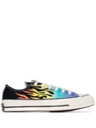Converse Chuck 70 Archive Flame Print Sneakers - Black