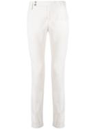 Entre Amis Slim Fit Corduroy Trousers - White