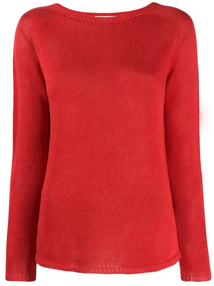 's Max Mara Fine Knit Jumper - Red