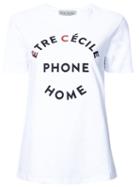 Être Cécile 'ec Phone Home' T-shirt, Women's, Size: Xs, White, Cotton