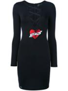 Philipp Plein - Dark Light Dress - Women - Polyamide/polyester/polyurethane/glass - S, Black, Polyamide/polyester/polyurethane/glass