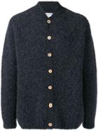 Ymc Long-sleeve Fitted Cardigan - Blue