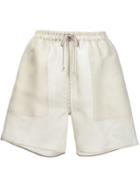 Andrea Bogosian Embroidered Shorts - White